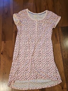 Lucky Brand Pink Floral Sleep Tee